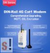 USR-DR502-E # GSM modem DIN sínre RS-485 porttal/ 4G LTE Cat 1 modem európai sávokkal/ USR IOT