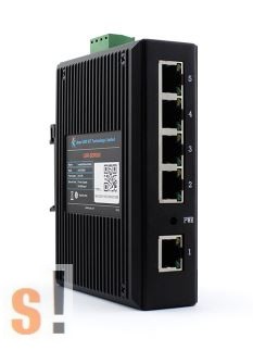 USR-SDR050-L # Ipari 5 portos Ethernet switch/10/100 Mbps/DIN sínre/Fém ház/IP40 védettség/9~36Vdc táp/-40°C ~ +85°C/USR IOT