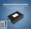 USR-SDR050-L # Ipari 5 portos Ethernet switch/10/100 Mbps/DIN sínre/Fém ház/IP40 védettség/9~36Vdc táp/-40°C ~ +85°C/USR IOT