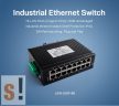 USR-SDR160 # Ipari 16 portos Ethernet switch/10/100 Mbps/DIN sínre/Fém ház/IP40 védettség/10~58Vdc táp/-40°C ~ +85°C/USR IOT
