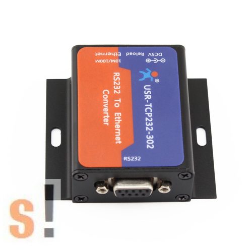 USR-TCP232-302 # Soros - Ethernet konverter/RS-232 port/10/100 Mbps Ethernet/Ipari/DHCP/DNS, USR IOT