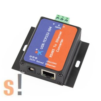   USR-TCP232-304 # Soros - Ethernet konverter/RS-485 port/10/100 Mbps Ethernet/Ipari/DHCP/DNS, USR IOT
