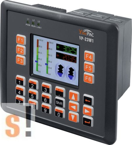 VP-23W1 # ViewPAC PLC/CE 5.0/3 hely/3.5" LCD, ICP DAS, ICP CON