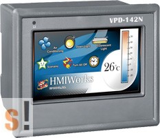 VPD-142N # 4.3" TouchPAD/2x RS-232/485/USB/RTC/PLC/XV-board hely, ICP DAS