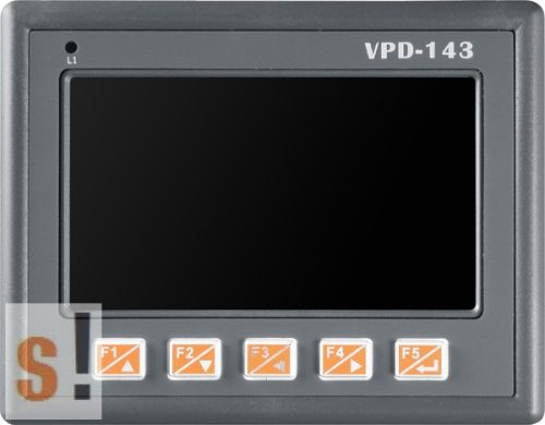 VPD-143 CR # 4.3" TouchPAD/2x RS-232/485/USB/PoE Ethernet/RTC/PLC/Nyomógombok/XV-board hely, ICP DAS