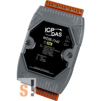   WISE-7142 # POE Controller/Modbus TCP/PoE Ethernet/16x DO/szigetelt, ICP DAS