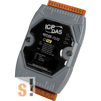   WISE-7152 # POE Controller/Modbus TCP/PoE Ethernet/8x DI/szigetelt/8x DO/szigetelt, ICP DAS