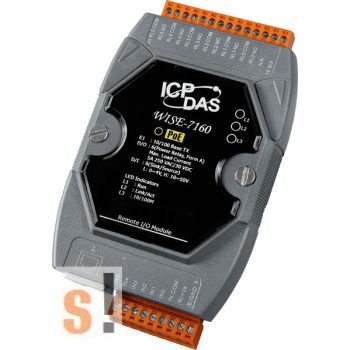   WISE-7160 # POE Controller/Modbus TCP/PoE Ethernet/6x DI/szigetelt/6x RO relé kimenet, ICP DAS