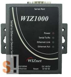 WIZ1000 # Soros - Ethernet konverter/RS-232 port/TCP/IP, WIZnet