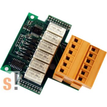   X116 # I/O bővítő kártya/4x DI/6x relé ki RO/szigetelt, ICP DAS