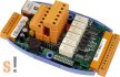 X116 # I/O bővítő kártya/4x DI/6x relé ki RO/szigetelt, ICP DAS