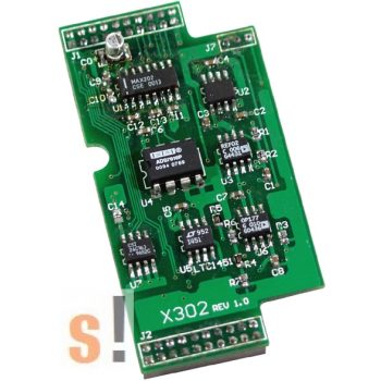 X302 # I/O bővítő kártya/1x AI/+-5V/1x AO/+-5V, ICP DAS
