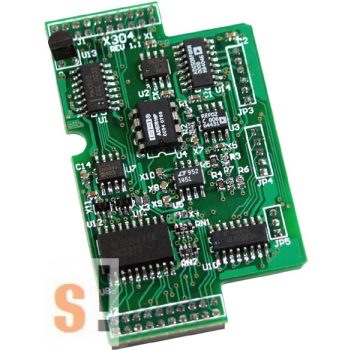   X304 # I/O bővítő kártya/3x AI/+-5V/1x AO/+-5V/4x DI/4x DO, ICP DAS