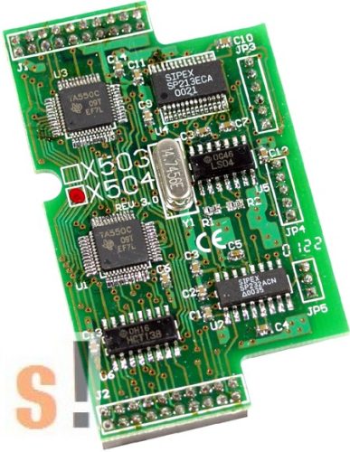 X504 CR # I/O bővítő kártya/2x RS-232/5 pin/9 pin, ICP DAS