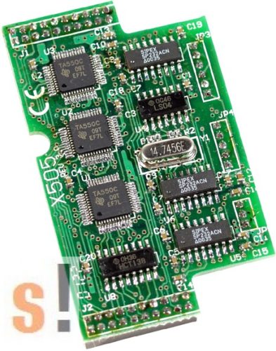 X505 CR # I/O bővítő kártya/3x RS-232/5 pin, ICP DAS