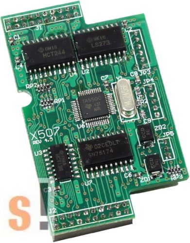 X507 CR # I/O bővítő kártya/1x RS-422/485 port/4x DI/4x DO, ICP DAS