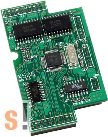 X508 CR # I/O bővítő kártya/1x RS-232 port/5 pin/4x DI/4x DO, ICP DAS