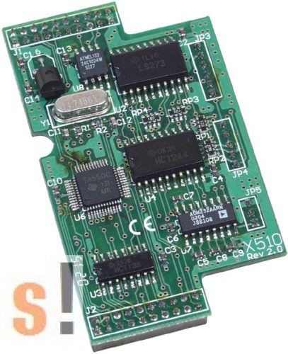X510 # I/O bővítő kártya/1x RS-232 port/3 pin/5x DI/5x DO/2x 128K EEPROM, ICP DAS