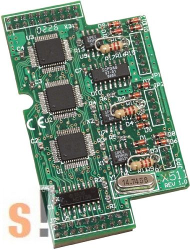 X511 CR # I/O bővítő kártya/3x RS-485 port, ICP DAS
