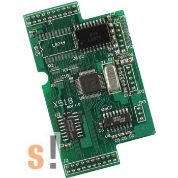   X518 CR # I/O bővítő kártya/1x RS-232 port/5 pin/8x DO, ICP DAS