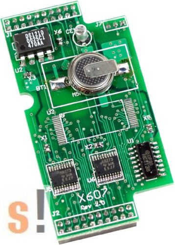 X607 CR # Memória bővítő kártya/128 KB SRAM/Battery backup, ICP DAS