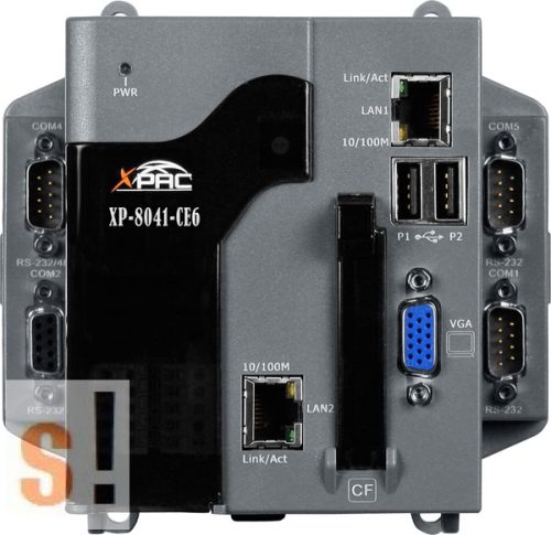 XP-8041-CE6 # XP-8000 PAC Controller/AMD-LX800/Windows CE6 OS/0x férőhely, ICP DAS