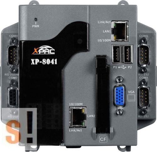 XP-8041-EN # Xpac Controller/AMD-LX800/WES2009/0x férőhely, ICP DAS