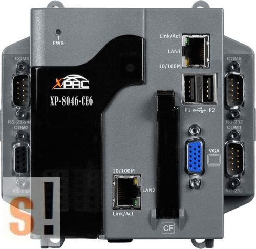 XP-8046-CE6 # XP-8000 ISaGRAF és InduSoft SCADA PAC Controller/AMD-LX800/Windows CE6 OS/0x férőhely, ICP DAS