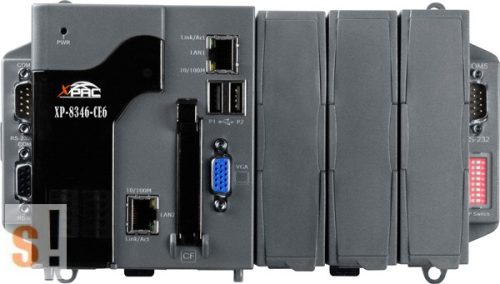 XP-8346-CE6-1500 # XP-8000 ISaGRAF és InduSoft SCADA PAC Controller/AMD-LX800/Windows CE6 OS/3x férőhely, 1500 Tags, ICP DAS