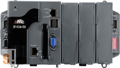 XP-8346-CE6 # XP-8000 ISaGRAF és InduSoft SCADA PAC Controller/AMD-LX800/Windows CE6 OS/3x férőhely, 300 Tags, ICP DAS