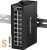 XPTN-9000-45-16GT # Ipari Gigabit Ethernet switch/ 16 portos/ 10/100/1000 Mbps/ Fém ház/DIN sínre/12V-58Vdc/-30°C ~ +75°C/IP40 védettség/Scodena
