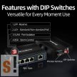 XPTN-9000-45-5TX # Ipari Ethernet switch/ 5 portos/ 10/100 Mbps/ Fém ház/DIN sínre/12V-58Vdc/-30°C ~ +75°C/IP40 védettség/Scodena