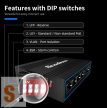 XPTN-9000-45-5TX # Ipari Ethernet switch/ 5 portos/ 10/100 Mbps/ Fém ház/DIN sínre/12V-58Vdc/-30°C ~ +75°C/IP40 védettség/Scodena