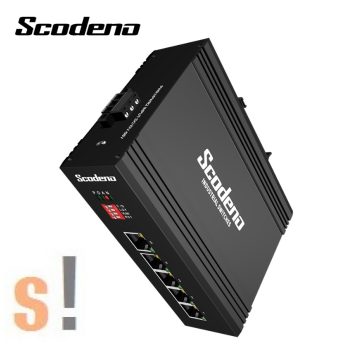   XPTN-9000-65-5TX # Ipari Ethernet switch/ 5 portos/ 10/100 Mbps/ Fém ház/DIN sínre/12V-58Vdc/-40°C ~ +75°C/IP40 védettség/Scodena