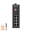 XPTN-9000-65-8TP # Ipari PoE Ethernet switch/ 8 portos/ 10/100 Mbps/ Fém ház/DIN sínre/48V-58Vdc PoE/12V-58Vdc nem PoE/-40°C ~ +75°C/IP40 védettség/Scodena