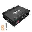 XPTN-9000-65-8TP # Ipari PoE Ethernet switch/ 8 portos/ 10/100 Mbps/ Fém ház/DIN sínre/48V-58Vdc PoE/12V-58Vdc nem PoE/-40°C ~ +75°C/IP40 védettség/Scodena