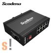 XPTN-9000-65-8TX # Ipari Ethernet switch/ 8 portos/ 10/100 Mbps/ Fém ház/DIN sínre/12V-58Vdc/-40°C ~ +75°C/IP40 védettség/Scodena