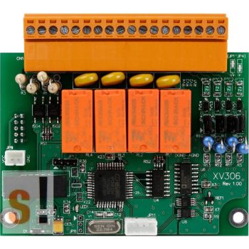   XV306 CR # I/O bővítő kártya/VPD/4x AI/4x DI/4x relé ki RO, ICP DAS