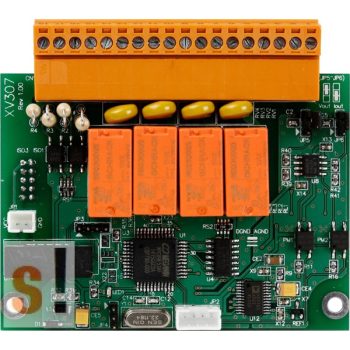   XV307 CR # I/O bővítő kártya/VPD/2x AO/4x DI/4x relé ki RO, ICP DAS