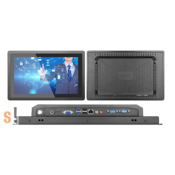   YT156PC  # 15,6"   Ipari kapacitív érintőképernyős Panel PC/Ventilátor mentes/ Intel® Celeron J6412 négymagos, 2.0 Ghz (Elkhart Lake)/ 4GB RAM + 64GB SSD/ 1920x1080/ 16:9/250 nits/IP65 front