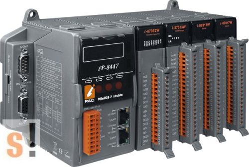 iP-8447 # Controller/MiniOS7/ISaGRAF/4 hely/512KB/2x Ethernet, ICP DAS