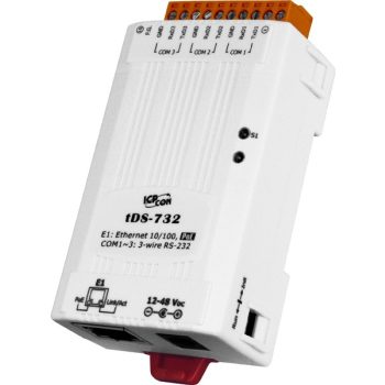   tDS-732i # Soros-Ethernet konverter, 2500VDC szigetelt , 3x RS-232 port, PoE, ICP DAS
