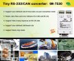 tM-7530 # Intelligens mini RS-232-CAN konverter, Tiny/Konverter/RS-232/CAN, ICP DAS