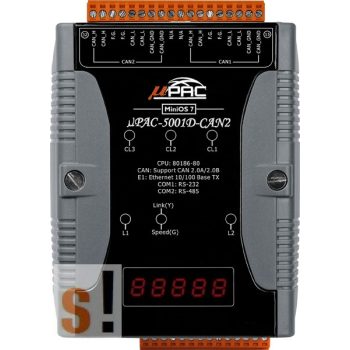   µPAC-5001D-CAN2 CR # Kontroller/MiniOS7/C nyelv/LED/2x CAN port, ICP DAS