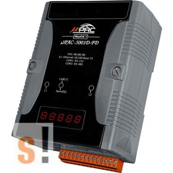   μPAC-5001D-FD # uPAC-5001D-FD/Kontroller/MiniOS7/C nyelv/Flash/Ethernet  port/RS-232 port/RS-485 port, ICP DAS, ICP CON, ICP DAS HUNGARY