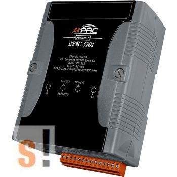   μPAC-5201D # uPAC-5201D/Kontroller/MiniOS7/C nyelv/GPRS/Ethernet  port/RS-232 port/RS-485 port/LED, ICP DAS, ICP CON
